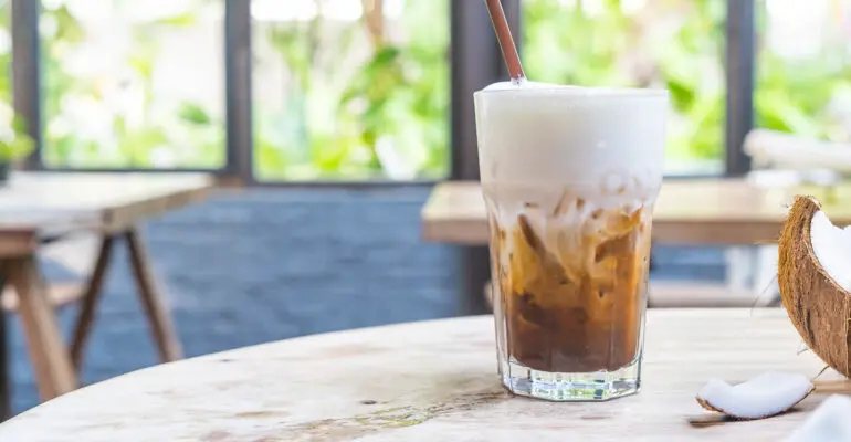 How to Make Coconut Sugar Simple Syrup for Iced Coffee