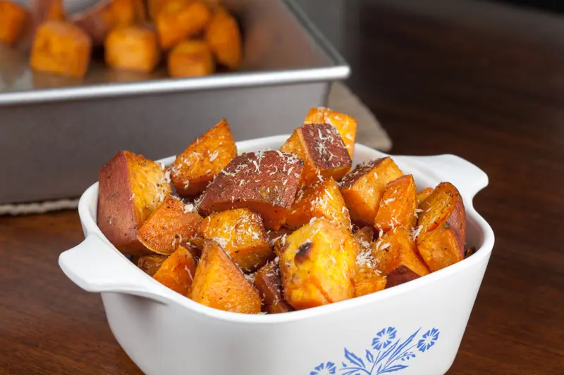 Coconut Sugar Roasted Sweet Potatoes